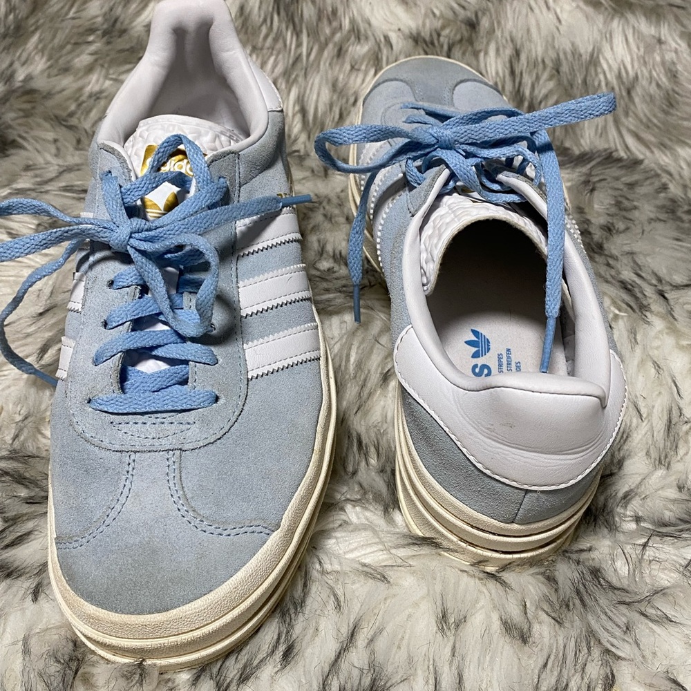 Adidas Sky Blue Gazelle Bold Platform Sneaker - Picture 8 of 13